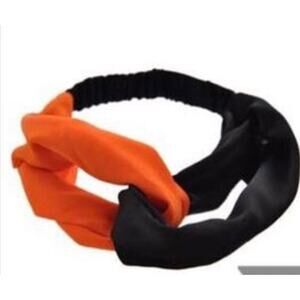 Orange and Black Headband